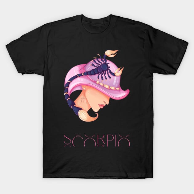 Scorpio Zodiac T-Shirt by JonesCreations